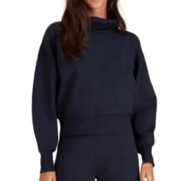 Veronica Beard Lotta Navy Pullover Turtleneck Sweater Sweatshirt Size XS Women's - Picture 1 of 12
